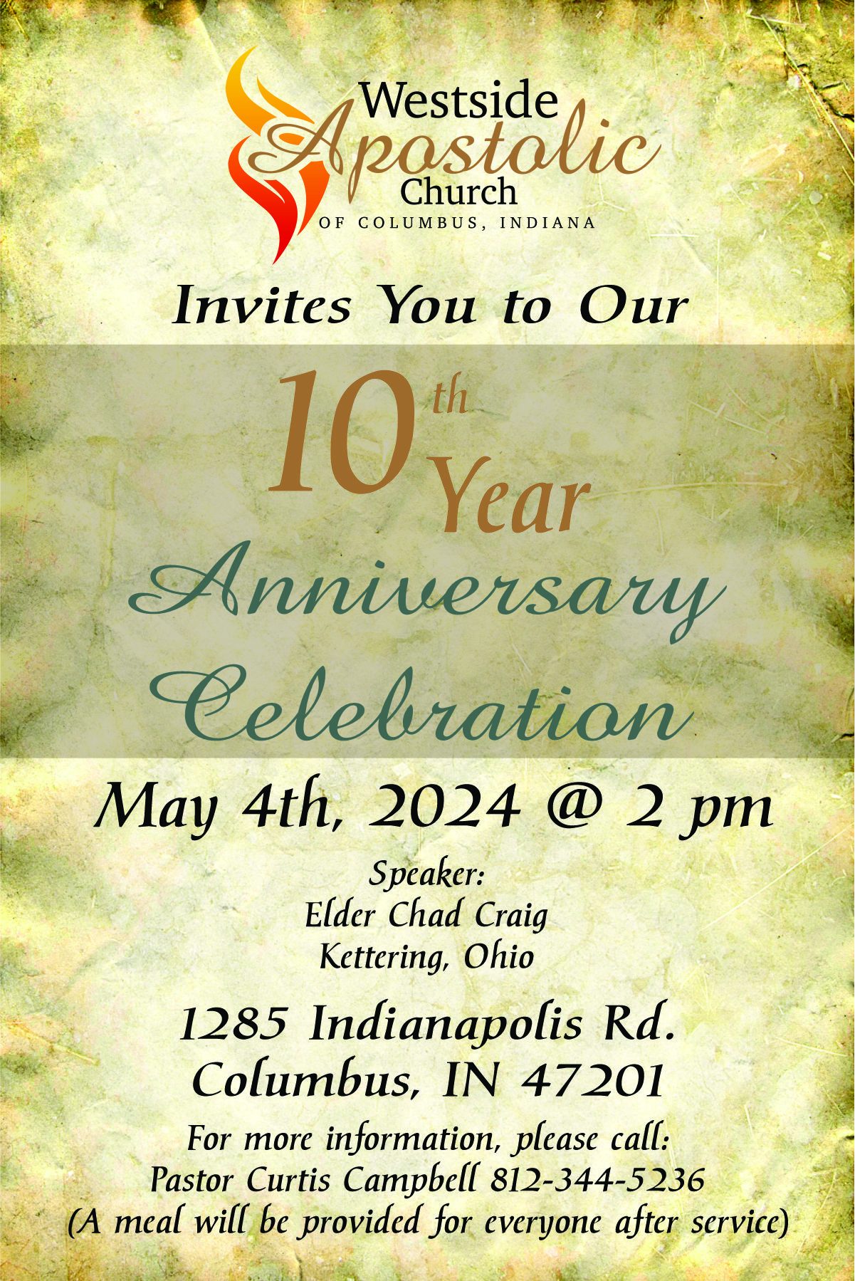 WAC 10th Anniversary Invitation